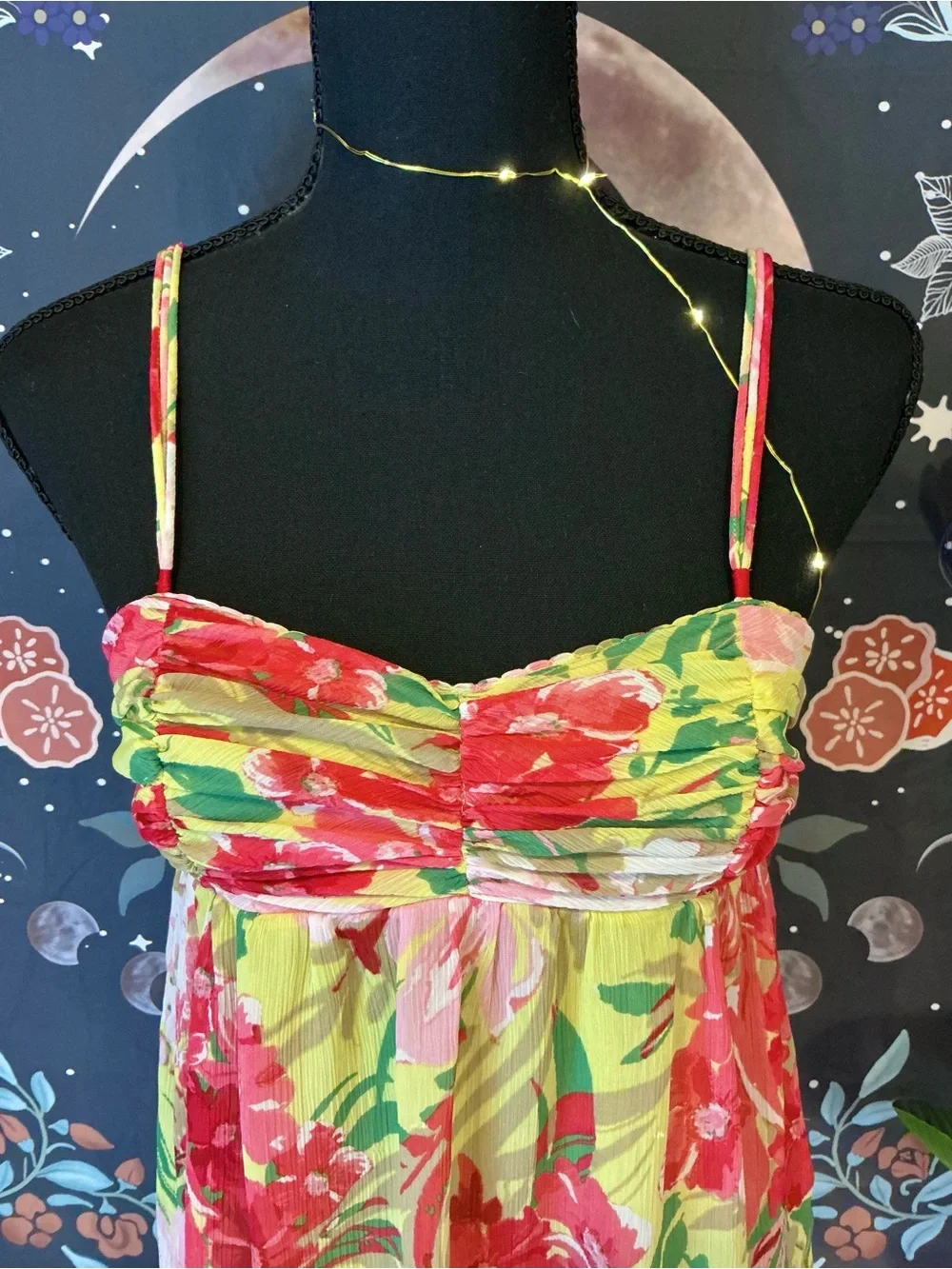Floral A&F Chiffon Babydoll Top